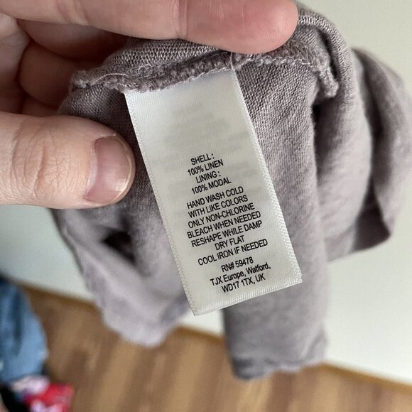 Cynthia Rowley Woman SZ XS Pale Purple 100% Linen Racerback Tank Sundress - Picture 8 of 8